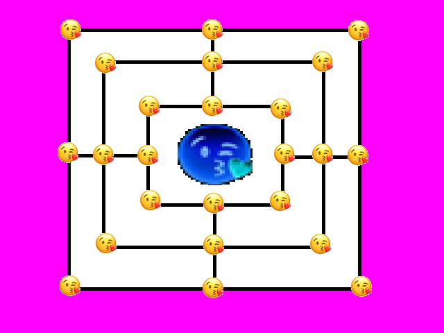 a square board signifying love and affection